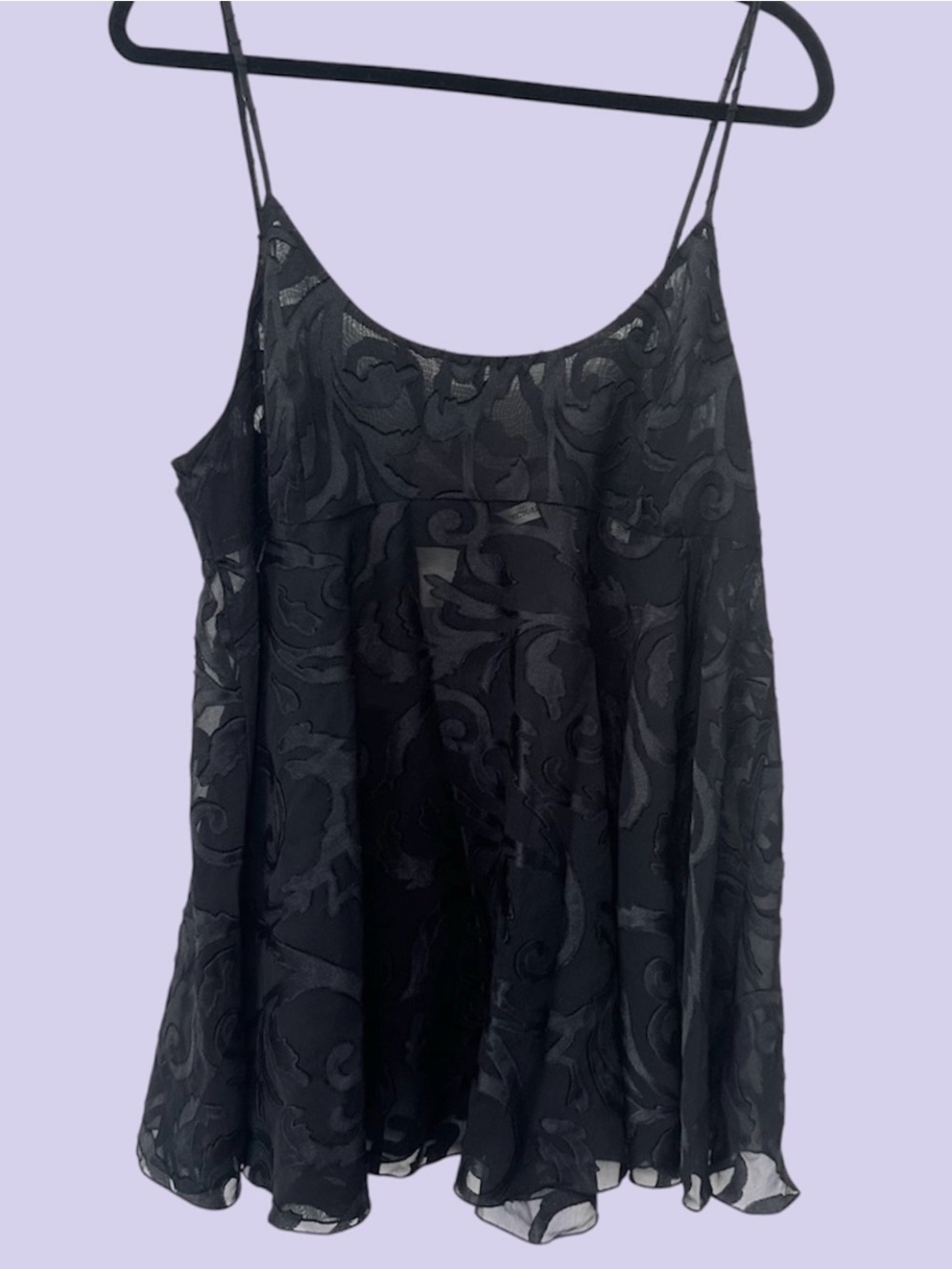 Y2k victorias secret burn-out babydoll chemise